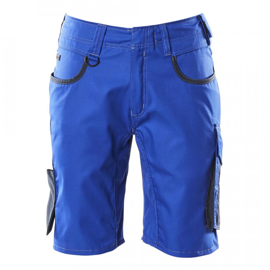 Short bleu outlet de travail