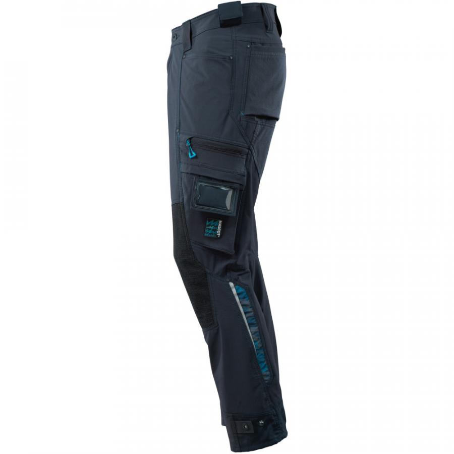 PANTALON AVEC POCHES GENOUILLERES MARINE FONCE taille 36 82 Vetiroc