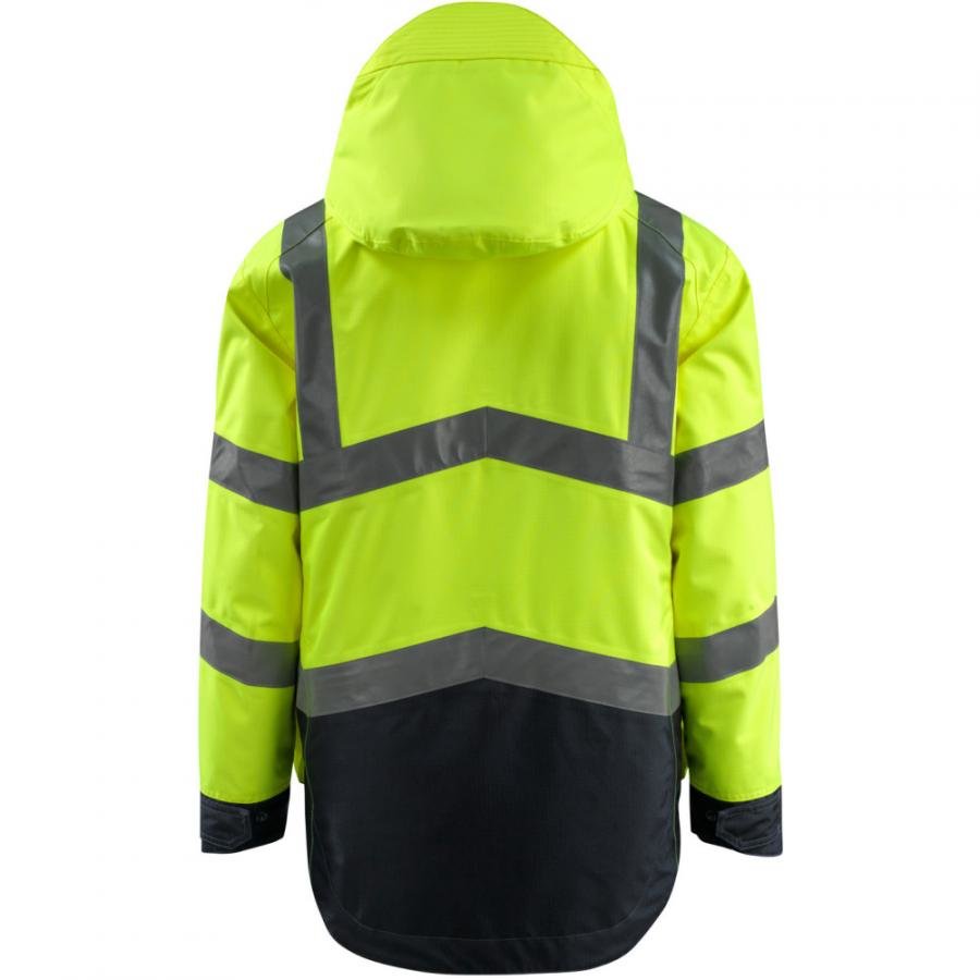 Blouson haute visibilité, respirant et imperméable CRAFTY Jaune Fluo -  U-POWER - MisterMateriaux