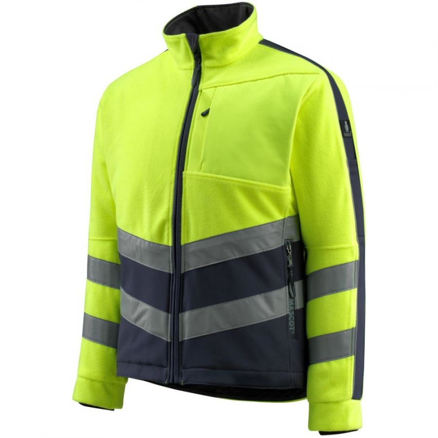 Veste De Pluie Hi-Vis Portwest Jaune/Marine - Taille XL - Norme EN ISO 20471 Classe 3 - Imperméable Et Respirante